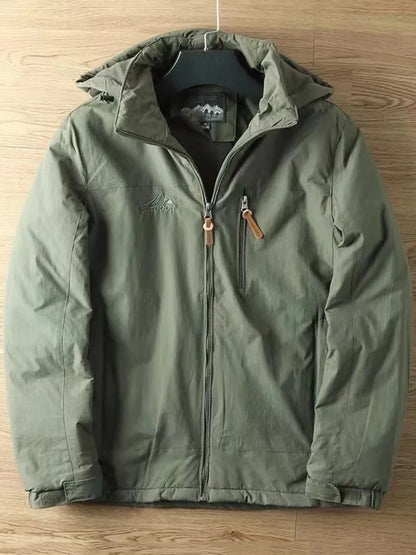 Mens Casual Tactical Jacket - Warm Padded Outdoor Coat for Autumn and Winter - ZOOMNSTORE
