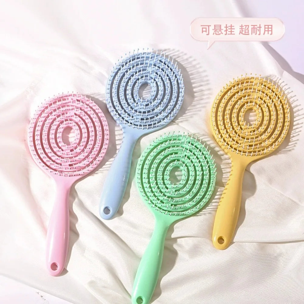Tangled Hair Comb Detangling Hair Brush Massage Combs Hollow Out Wet Curly Hair Brushes Barber Comb Salon Hair Styling Tools - ZOOMNSTORE