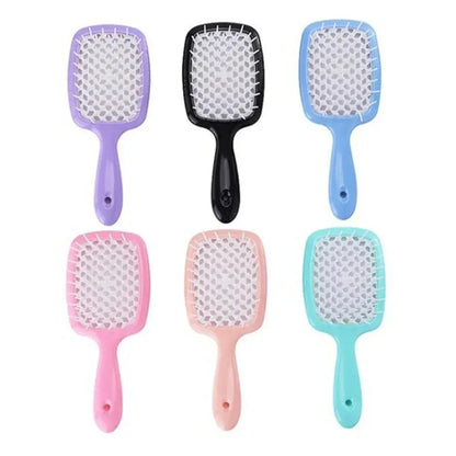 Tangled Hair Comb Detangling Hair Brush Massage Combs Hollow Out Wet Curly Hair Brushes Barber Comb Salon Hair Styling Tools - ZOOMNSTORE