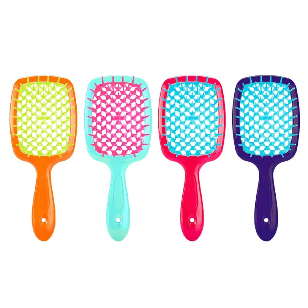 Tangled Hair Comb Detangling Hair Brush Massage Combs Hollow Out Wet Curly Hair Brushes Barber Comb Salon Hair Styling Tools - ZOOMNSTORE