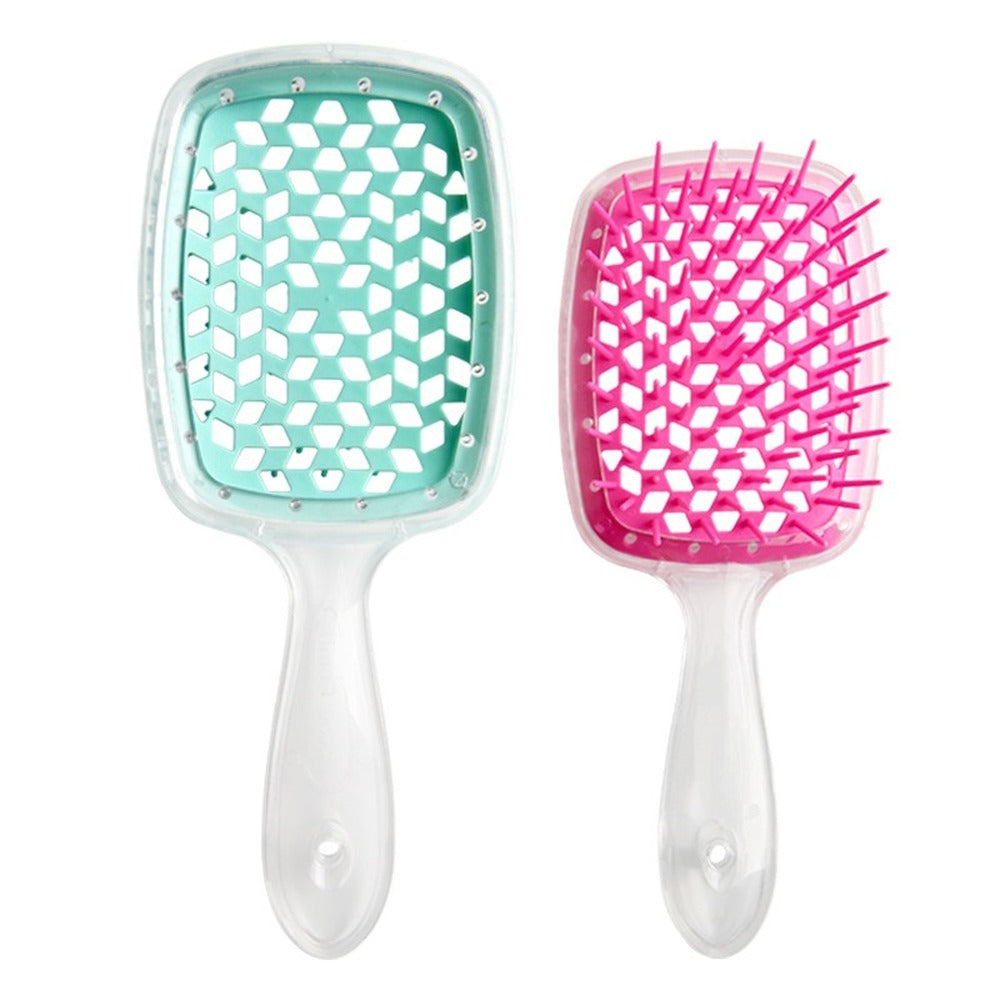 Tangled Hair Comb Detangling Hair Brush Massage Combs Hollow Out Wet Curly Hair Brushes Barber Comb Salon Hair Styling Tools - ZOOMNSTORE