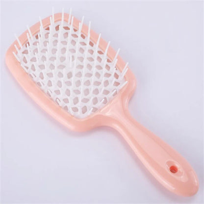 Tangled Hair Comb Detangling Hair Brush Massage Combs Hollow Out Wet Curly Hair Brushes Barber Comb Salon Hair Styling Tools - ZOOMNSTORE