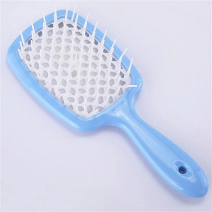 Tangled Hair Comb Detangling Hair Brush Massage Combs Hollow Out Wet Curly Hair Brushes Barber Comb Salon Hair Styling Tools - ZOOMNSTORE