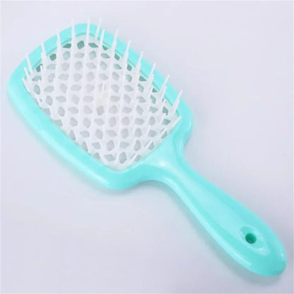 Tangled Hair Comb Detangling Hair Brush Massage Combs Hollow Out Wet Curly Hair Brushes Barber Comb Salon Hair Styling Tools - ZOOMNSTORE