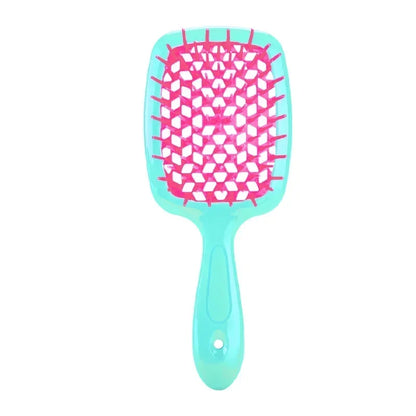 Tangled Hair Comb Detangling Hair Brush Massage Combs Hollow Out Wet Curly Hair Brushes Barber Comb Salon Hair Styling Tools - ZOOMNSTORE