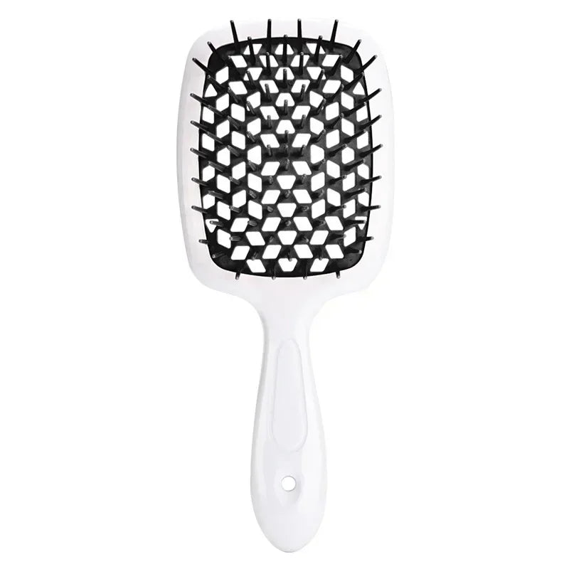 Tangled Hair Comb Detangling Hair Brush Massage Combs Hollow Out Wet Curly Hair Brushes Barber Comb Salon Hair Styling Tools - ZOOMNSTORE
