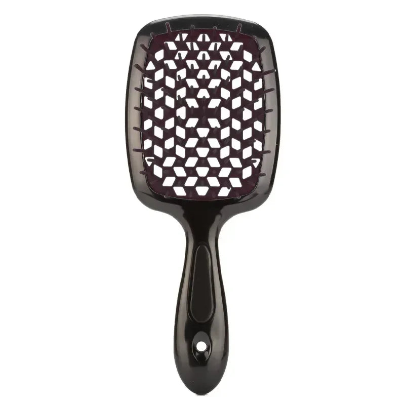 Tangled Hair Comb Detangling Hair Brush Massage Combs Hollow Out Wet Curly Hair Brushes Barber Comb Salon Hair Styling Tools - ZOOMNSTORE