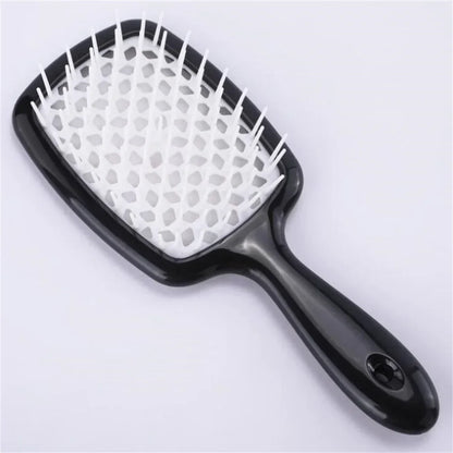 Tangled Hair Comb Detangling Hair Brush Massage Combs Hollow Out Wet Curly Hair Brushes Barber Comb Salon Hair Styling Tools - ZOOMNSTORE