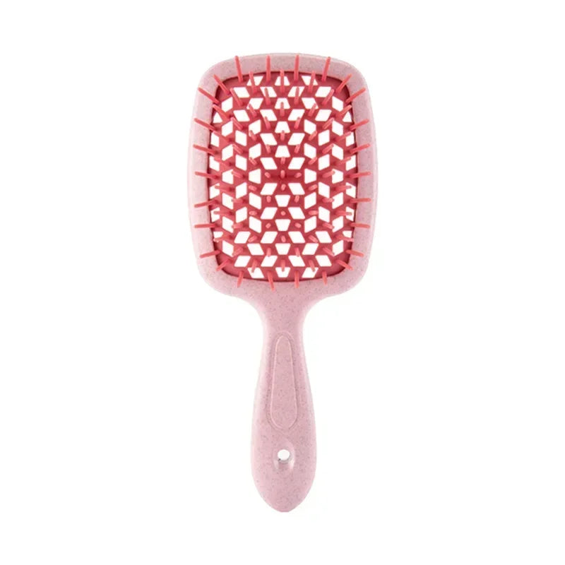 Tangled Hair Comb Detangling Hair Brush Massage Combs Hollow Out Wet Curly Hair Brushes Barber Comb Salon Hair Styling Tools - ZOOMNSTORE