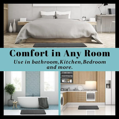 Tapete absorvente antiderrapante do assoalho, veludo coral, esteira da porta do banheiro, esteira do banho, decoração home - ZOOMNSTORE