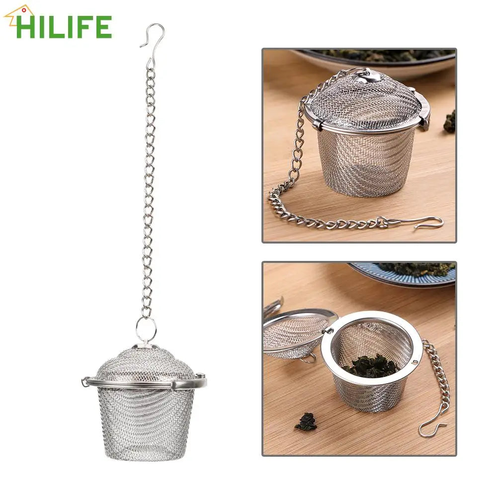 Tea Spice Strainer – Stainless Steel Lockable Tea Filter & Herbal Infuser Ball - ZOOMNSTORE