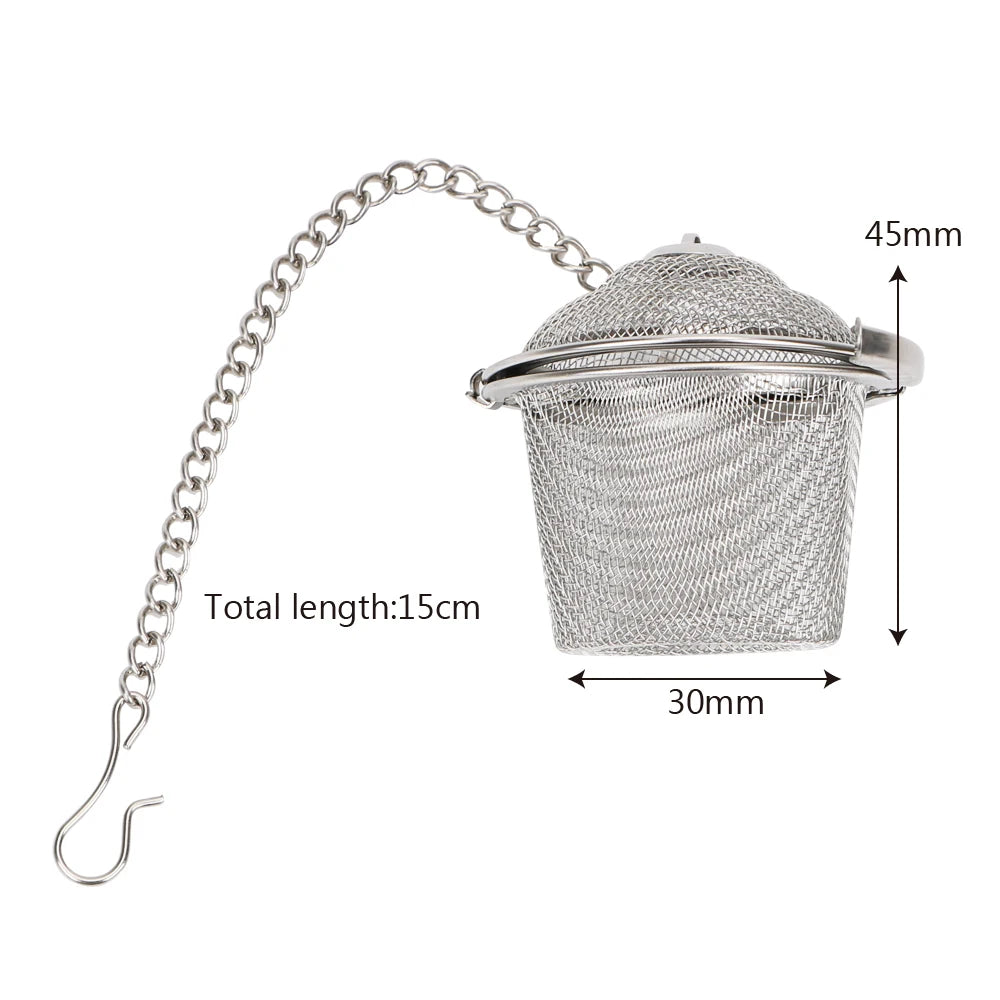 Tea Spice Strainer – Stainless Steel Lockable Tea Filter & Herbal Infuser Ball - ZOOMNSTORE