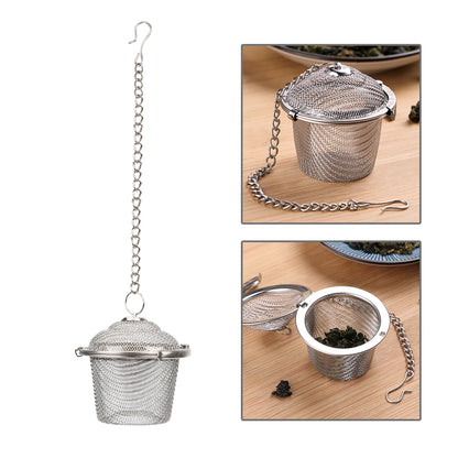 Tea Spice Strainer – Stainless Steel Lockable Tea Filter & Herbal Infuser Ball - ZOOMNSTORE