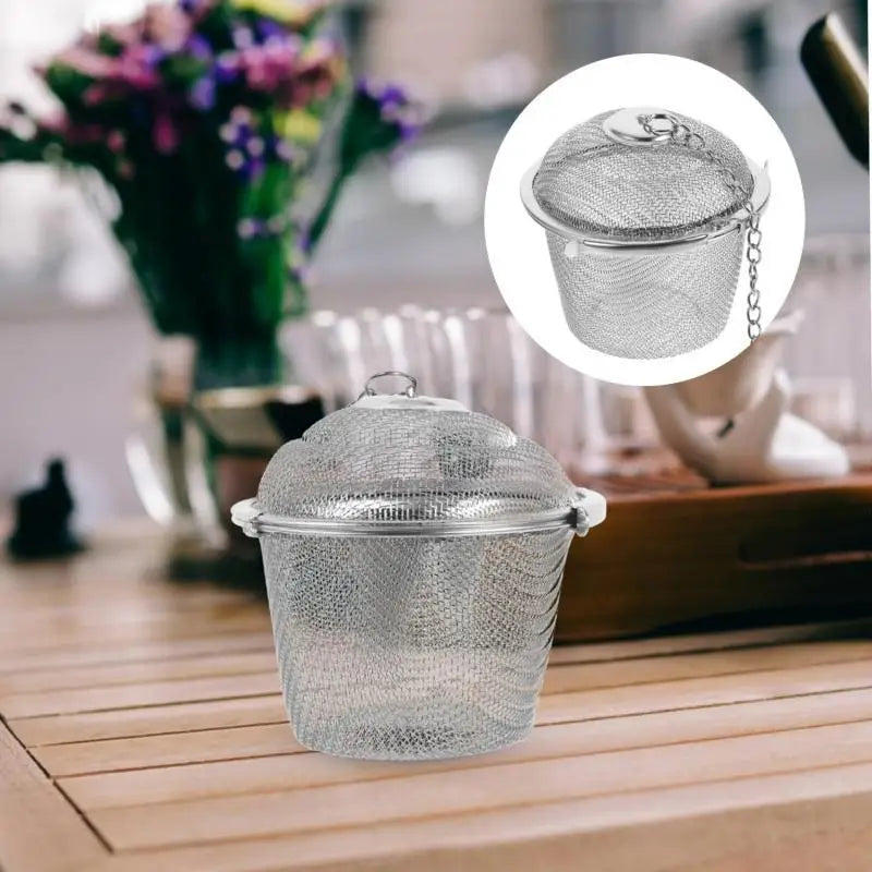 Tea Spice Strainer - Stainless Steel Mesh Ball | Lockable Herbal Tea Infuser - ZOOMNSTORE