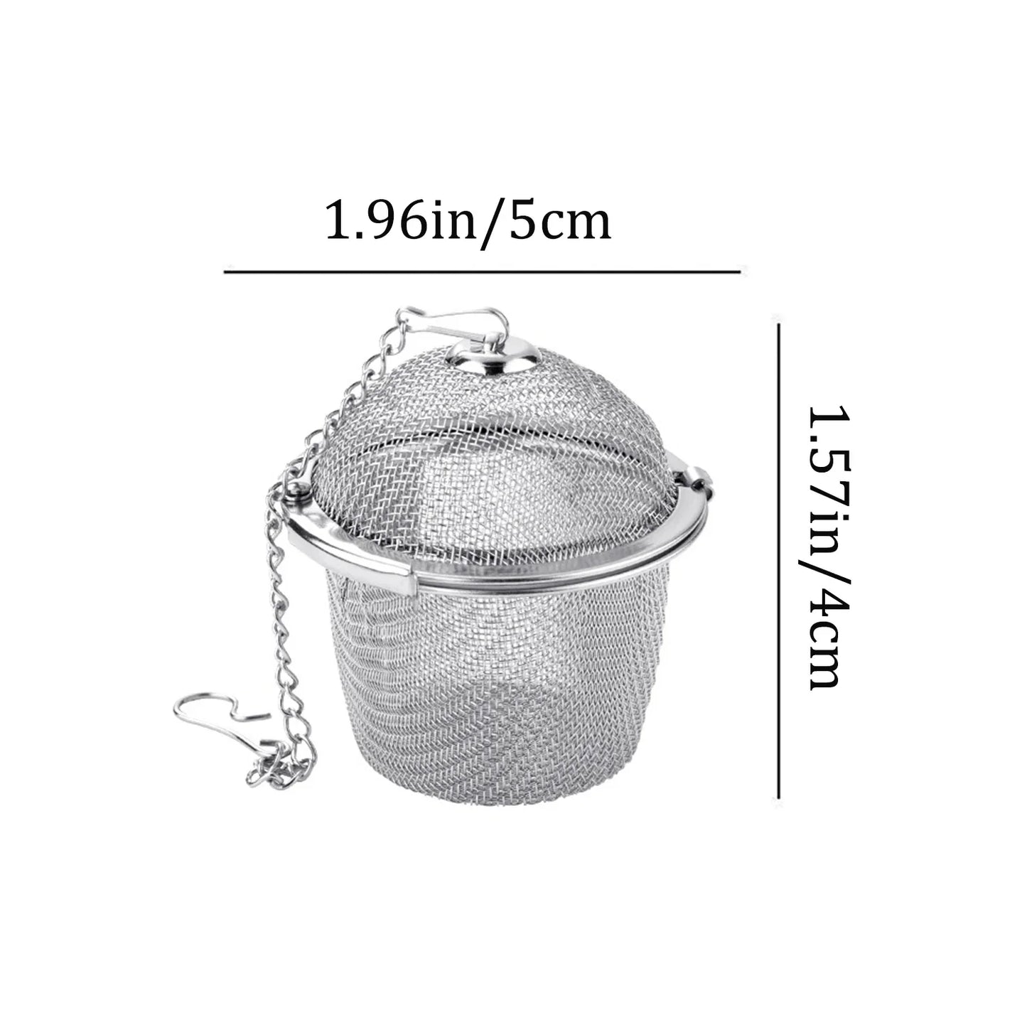 Tea Spice Strainer - Stainless Steel Mesh Ball | Lockable Herbal Tea Infuser - ZOOMNSTORE
