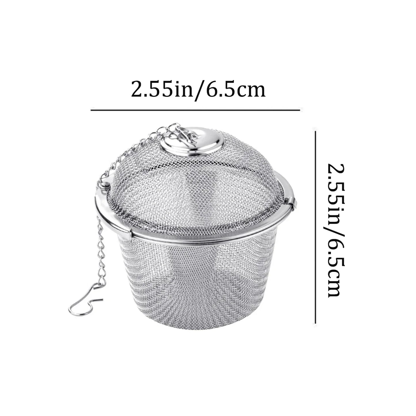 Tea Spice Strainer - Stainless Steel Mesh Ball | Lockable Herbal Tea Infuser - ZOOMNSTORE