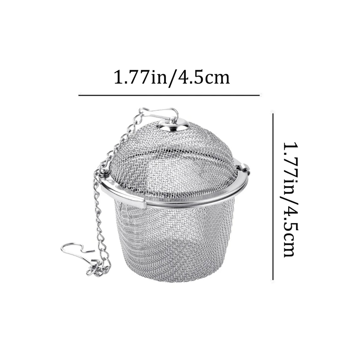 Tea Spice Strainer - Stainless Steel Mesh Ball | Lockable Herbal Tea Infuser - ZOOMNSTORE