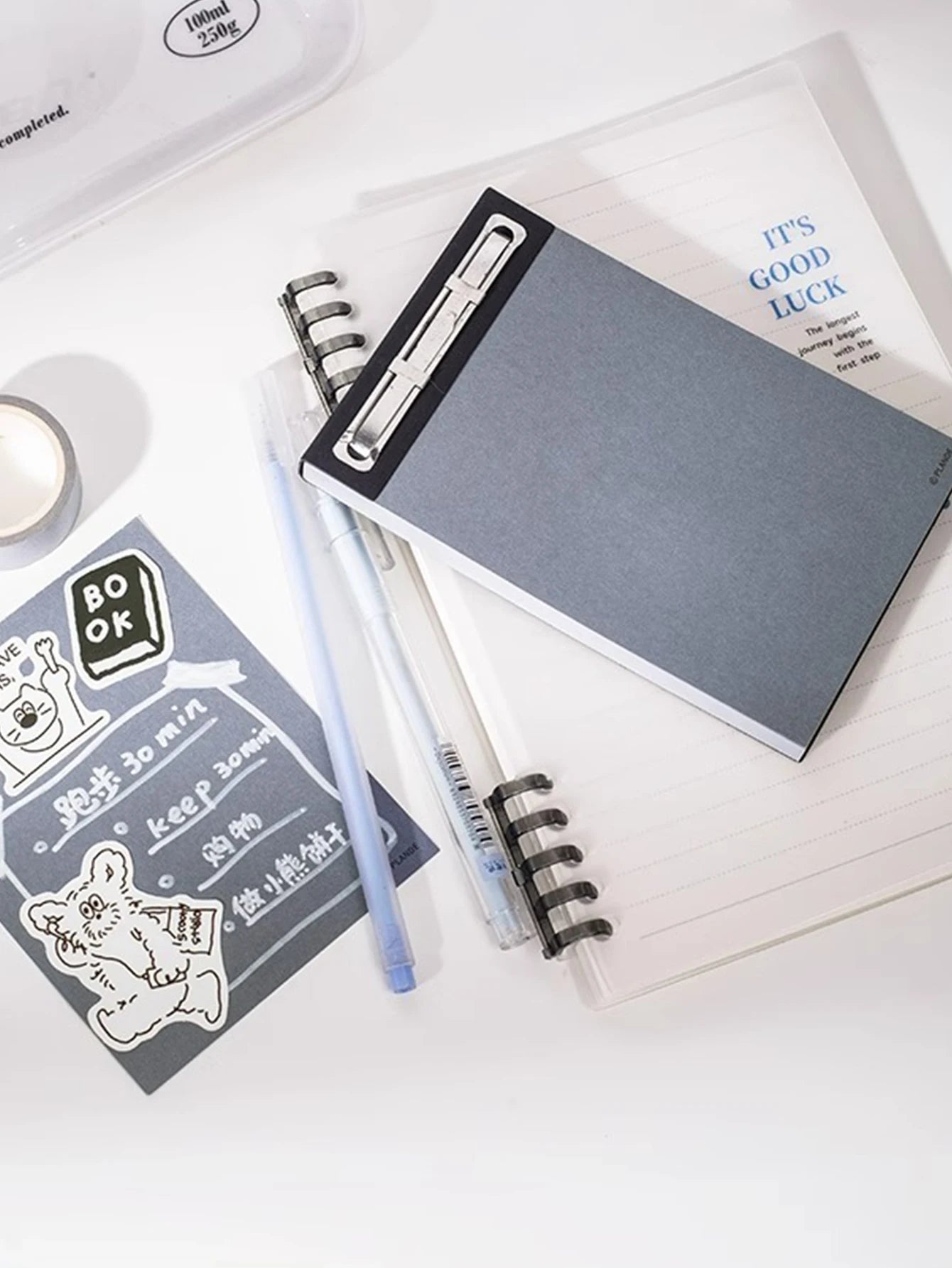 75 Sheets Blank Notepad - Tearable Student Memo Notebook - ZOOMNSTORE