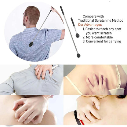 Telescopic Back Scratcher | 4 in 1 Extendable Back Massager with Detachable Heads - ZOOMNSTORE