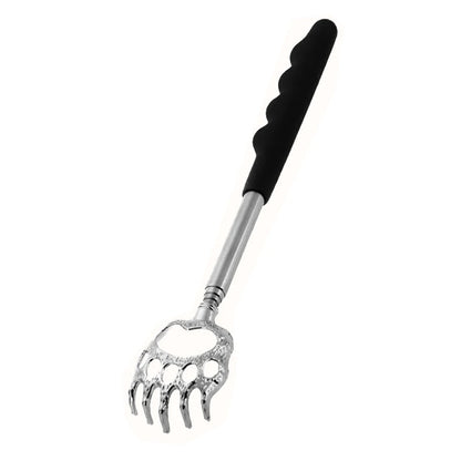 Telescopic Back Scratcher – Extendable Stainless Steel Bear Claw Massager with Rubber Handle - ZOOMNSTORE