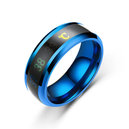 Temperature Sensitive Ring – Titanium Steel Waterproof Mood Band For Women & Men - ZOOMNSTORE