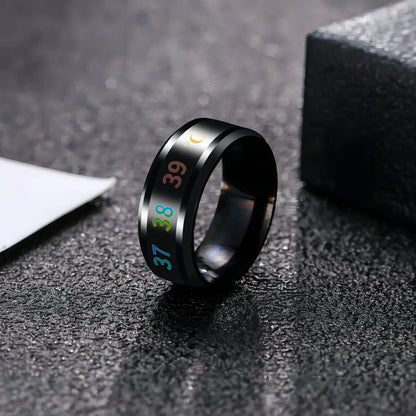 Temperature Sensitive Ring – Titanium Steel Waterproof Mood Band For Women & Men - ZOOMNSTORE