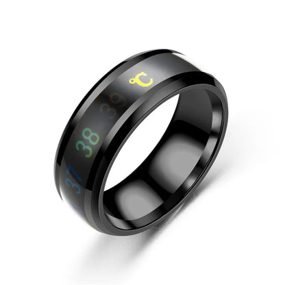 Temperature Sensitive Ring – Titanium Steel Waterproof Mood Band For Women & Men - ZOOMNSTORE