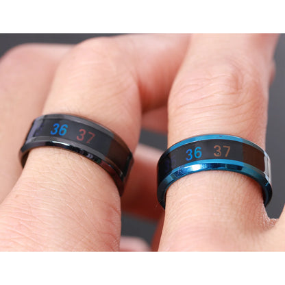 Temperature Sensitive Ring – Titanium Steel Waterproof Mood Band For Women & Men - ZOOMNSTORE