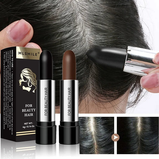Temporary Hair Dye Stick - Black  Brown Lipstick for White Hair Coverage - ZOOMNSTORE