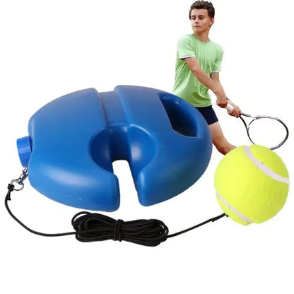 Tennis Training Ball With Rebound Training Balls & Elastic Rope Base – Portable Tennis Trainer - ZOOMNSTORE