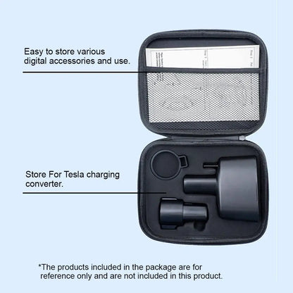 Tesla Charger Storage Bag – CCS1 J1772 Adapter Organizer Box For Travel - ZOOMNSTORE