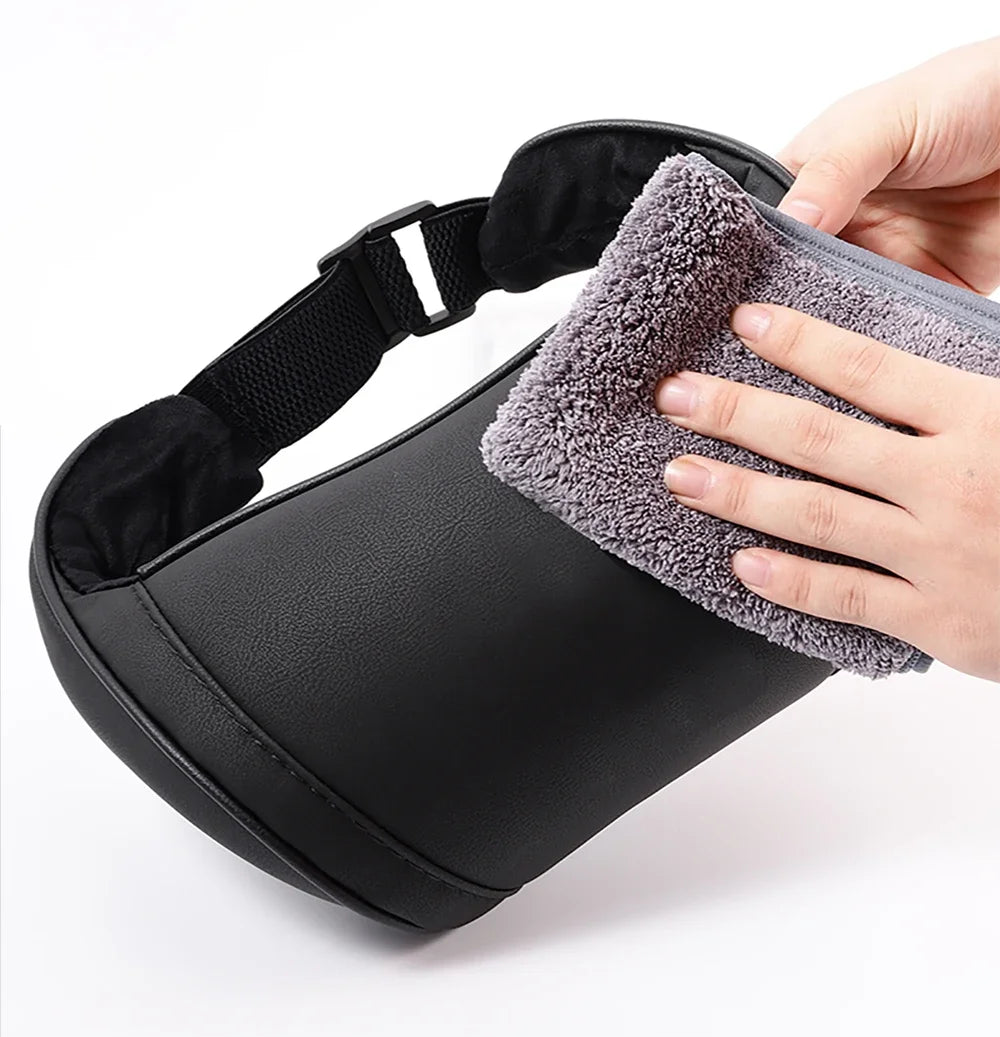 Tesla Neck Pillow – PU Leather Memory Foam Car Neck Rest Cushion for Model 3 - ZOOMNSTORE