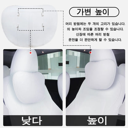 Tesla Neck Pillow – Comfortable Soft Neck Cushion with Premium Nappa Leather and Elastic Strap - ZOOMNSTORE