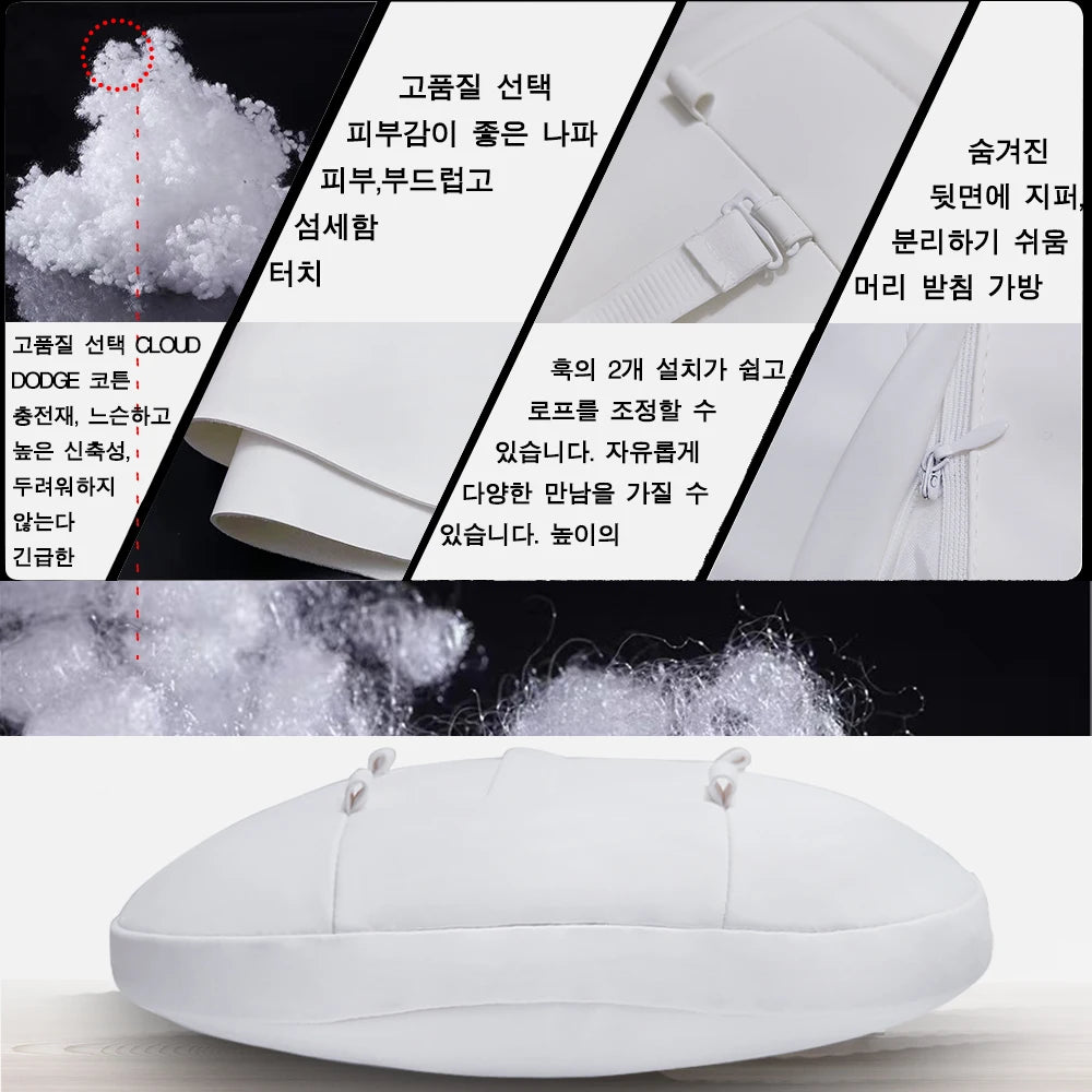 Tesla Neck Pillow – Comfortable Soft Neck Cushion with Premium Nappa Leather and Elastic Strap - ZOOMNSTORE