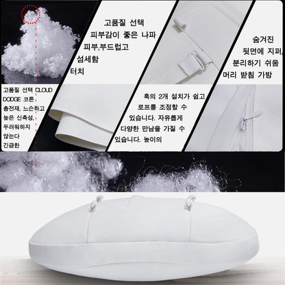 Tesla Neck Pillow – Comfortable Soft Neck Cushion with Premium Nappa Leather and Elastic Strap - ZOOMNSTORE