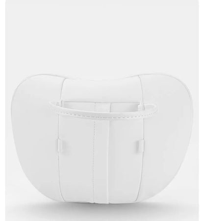 Tesla Neck Pillow – Comfortable Soft Neck Cushion with Premium Nappa Leather and Elastic Strap - ZOOMNSTORE