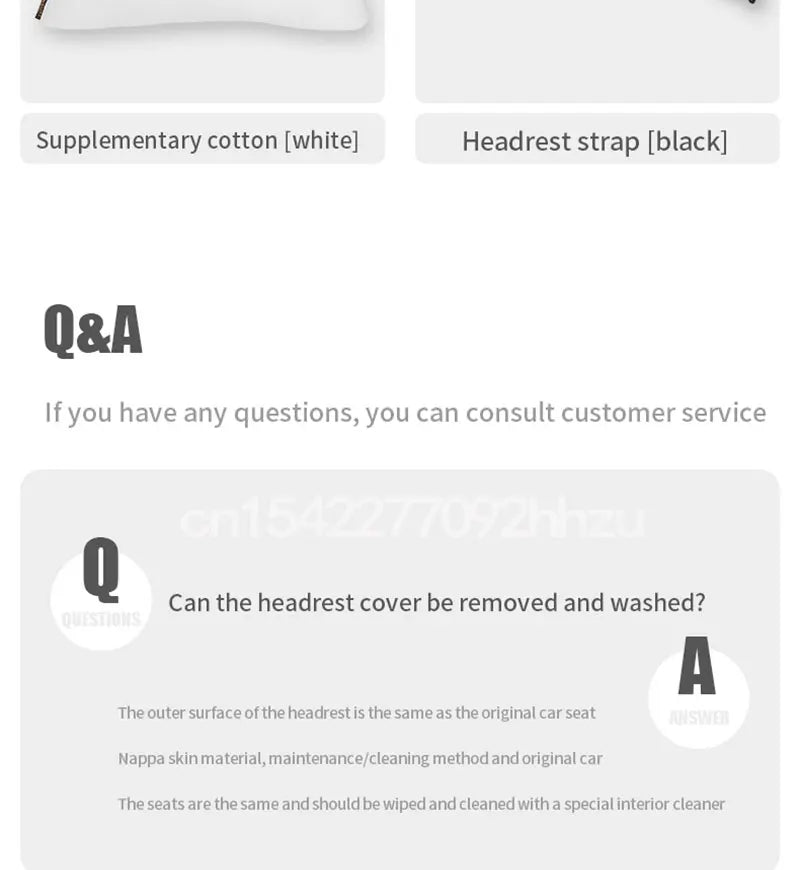 Tesla Neck Pillow – Comfortable Soft Neck Cushion with Premium Nappa Leather and Elastic Strap - ZOOMNSTORE