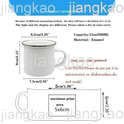 Thank You Teacher Mug – Eco-Friendly Enamel Coffee Cup | Rustic Camping Gift - ZOOMNSTORE