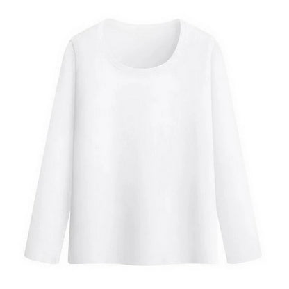 Thermal Crop Top - Women's Long Sleeve Slim Fit Black Velvet Tee With Heating Fiber - ZOOMNSTORE