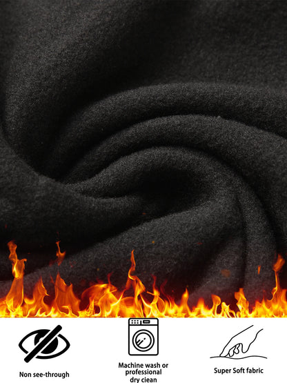 Thermal Fleece Leggings – High Waisted Warm Winter Workout Pants For Women - ZOOMNSTORE