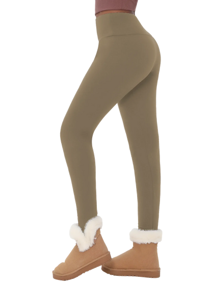 Thermal Fleece Leggings – High Waisted Warm Winter Workout Pants For Women - ZOOMNSTORE