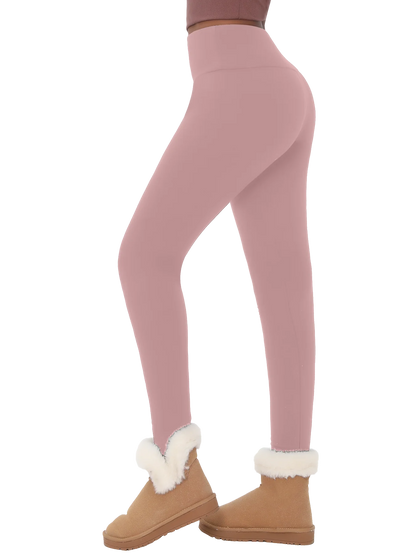 Thermal Fleece Leggings – High Waisted Warm Winter Workout Pants For Women - ZOOMNSTORE