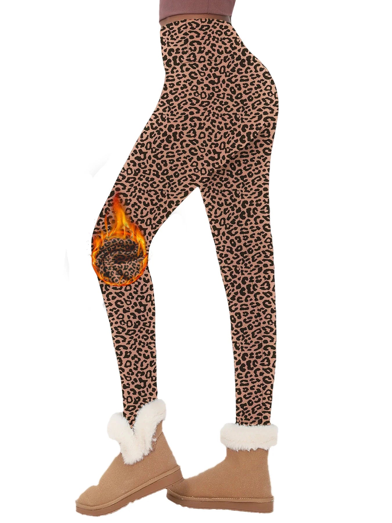 Thermal Fleece Leggings – High Waisted Warm Winter Workout Pants For Women - ZOOMNSTORE