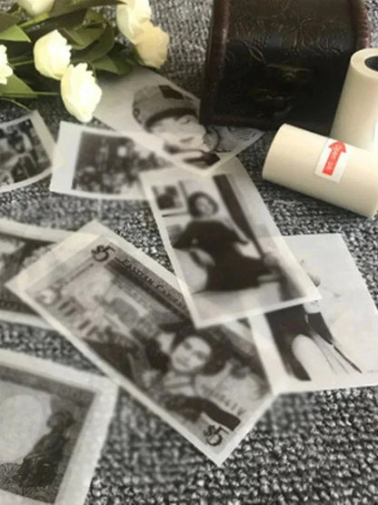 Transparent Self-Adhesive Thermal Paper - 57x25mm for Micro Thermal Printers - ZOOMNSTORE