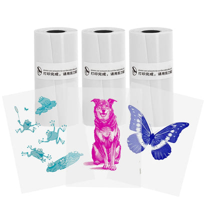 Transparent Self-Adhesive Thermal Paper - 57x25mm for Micro Thermal Printers - ZOOMNSTORE