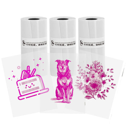 Transparent Self-Adhesive Thermal Paper - 57x25mm for Micro Thermal Printers - ZOOMNSTORE