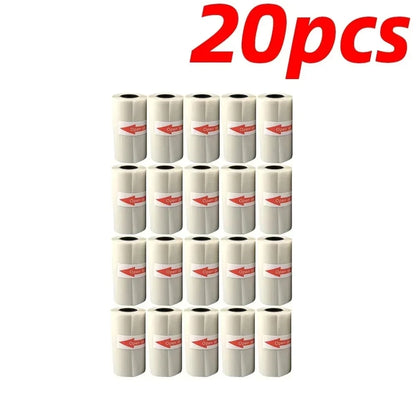 Transparent Self-Adhesive Thermal Paper - 57x25mm for Micro Thermal Printers - ZOOMNSTORE