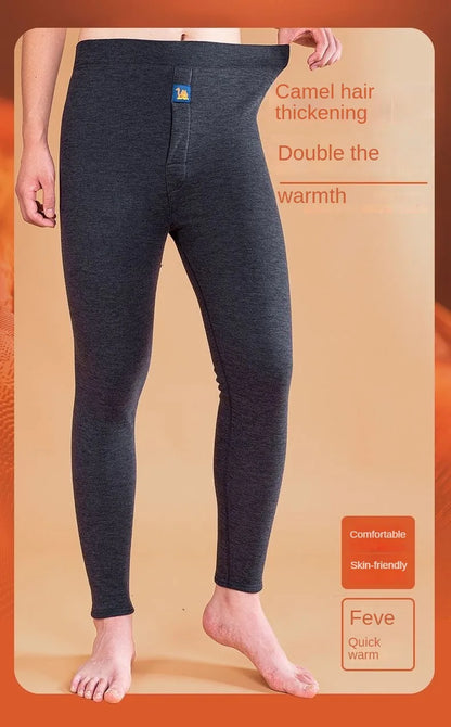 Thermal Underwear Men's Winter Clothes Fleece Keep Warm Pants Soft comfortable Underpants Sleepwear Breathable Thermo Leggings - ZOOMNSTORE