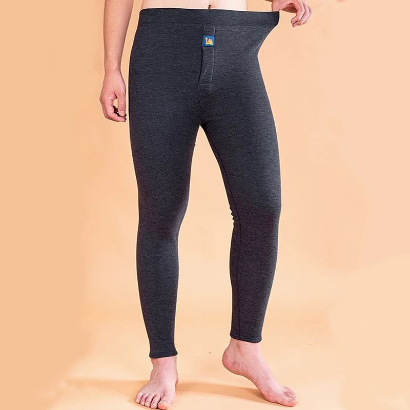 Thermal Underwear Men's Winter Clothes Fleece Keep Warm Pants Soft comfortable Underpants Sleepwear Breathable Thermo Leggings - ZOOMNSTORE