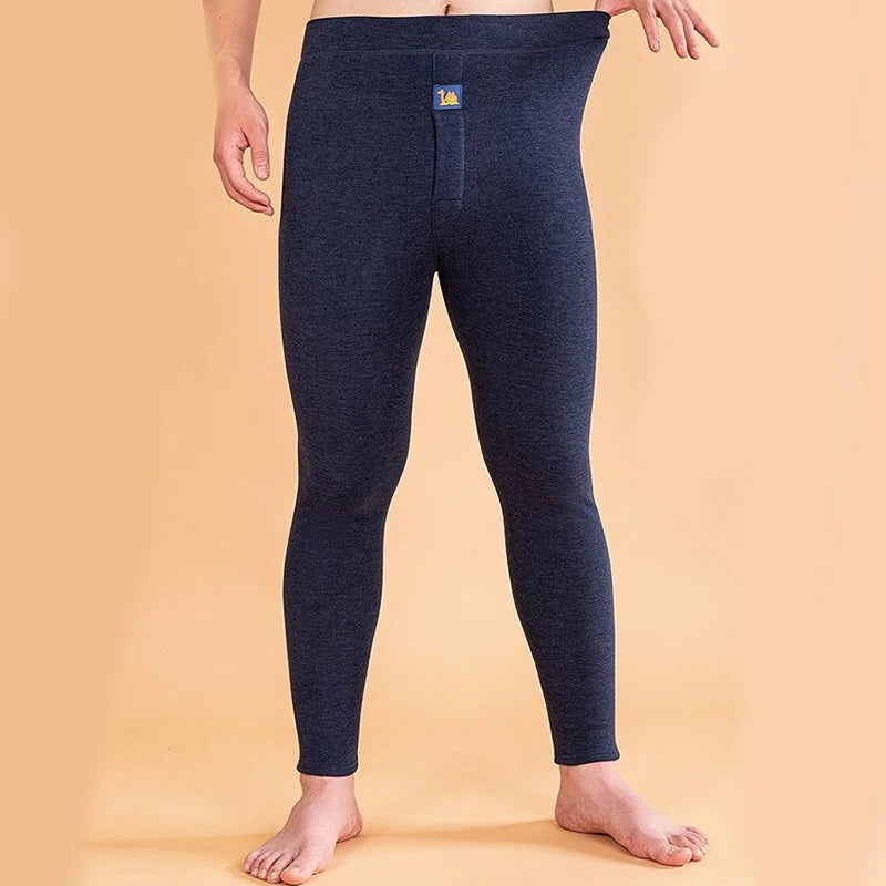 Thermal Underwear Men's Winter Clothes Fleece Keep Warm Pants Soft comfortable Underpants Sleepwear Breathable Thermo Leggings - ZOOMNSTORE